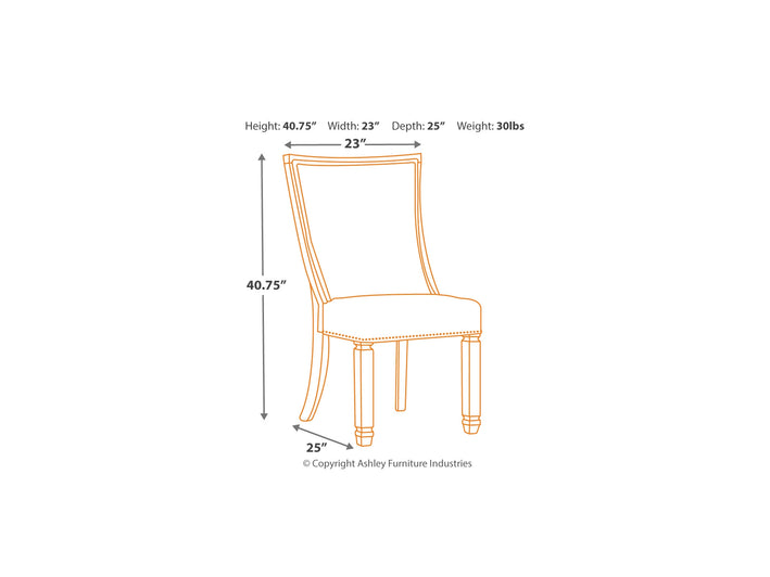 Bolanburg Dining UPH Side Chair (2/CN)( D647-02)