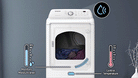SAMSUNG 7.2 Cubic Foot Top Load Electric Dryer White (DVE45T3200W)