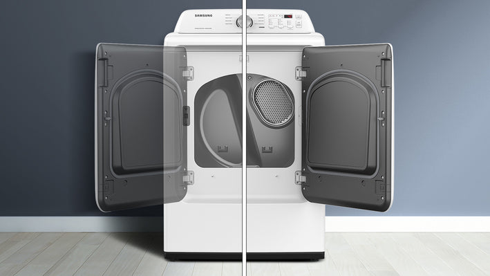 SAMSUNG 7.2 Cubic Foot Top Load Electric Dryer White (DVE45T3200W)