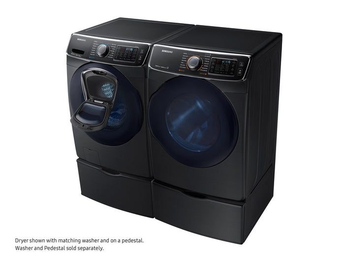 7.5 cu. ft. Smart Electric Dryer with Multi Steam in Black Stainless Steel (DV45K6500EV)