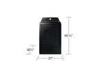 SAMSUNG 7.4 Cubic Foot Top Load Electric Dryer Brushed Black (DVE55CG7100VA3)