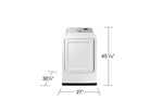 SAMSUNG 7.4 Cu. Ft. TL E Dryer White (DVE47CG3500WA3)