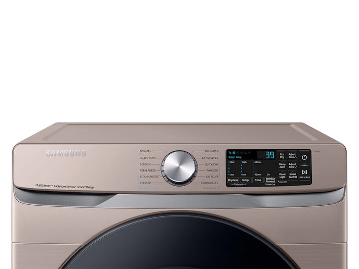7.5 cu. ft. Smart Electric Dryer with Steam Sanitize+ in Champagne (DVE45B6300C)