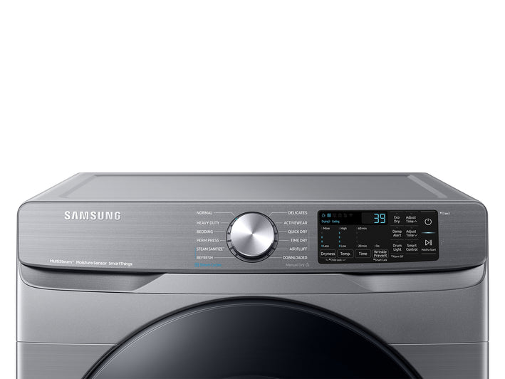SAMSUNG 7.5 Cubic Foot Front Load Electric Dryer Platinum (DVE45B6300P)