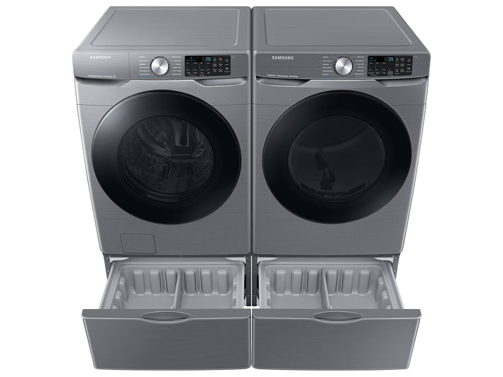 SAMSUNG 7.5 Cubic Foot Front Load Electric Dryer Platinum (DVE45B6300P)