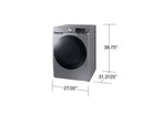 SAMSUNG 7.5 Cubic Foot Front Load Electric Dryer Platinum (DVE45B6300P)