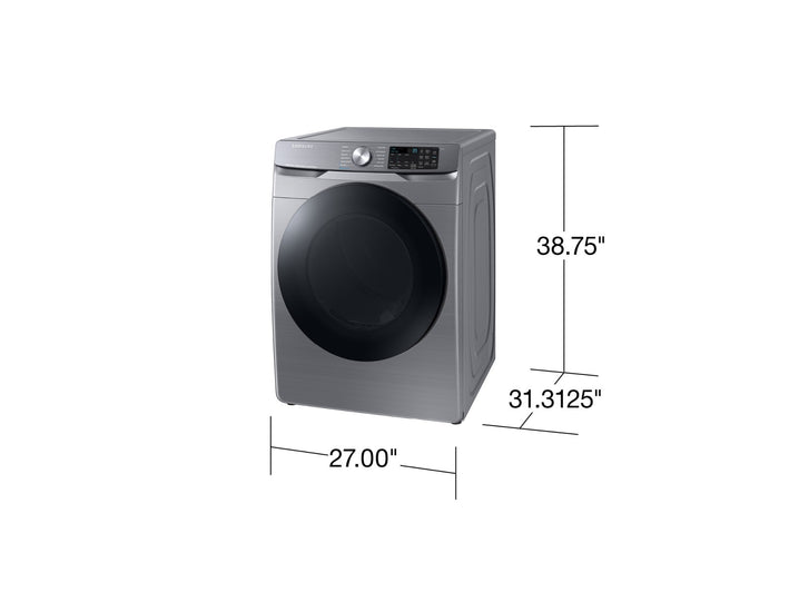 SAMSUNG 7.5 Cubic Foot Front Load Electric Dryer Platinum (DVE45B6300P)