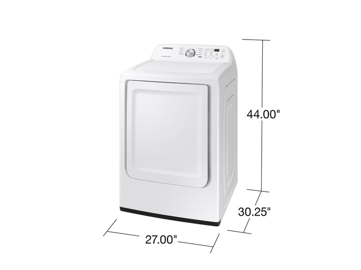 SAMSUNG 7.2 Cubic Foot Top Load Electric Dryer White (DVE45T3200W)