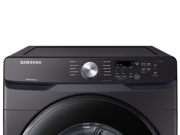 SAMSUNG 7.5 Cubic Foot Front Load Electric Dryer Black (DVE45T6000V)