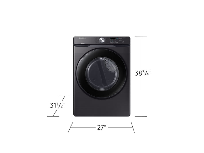 SAMSUNG 7.5 Cubic Foot Front Load Electric Dryer Black (DVE45T6000V)