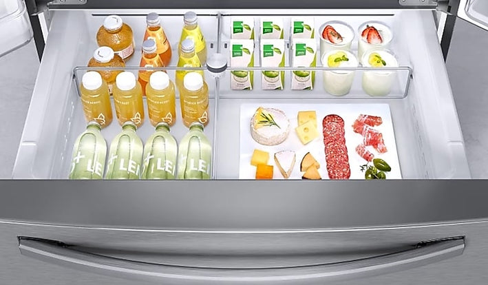 28 cu. ft. Food Showcase 4-Door French Door Refrigerator in Stainless Steel (RF28R7351SR)