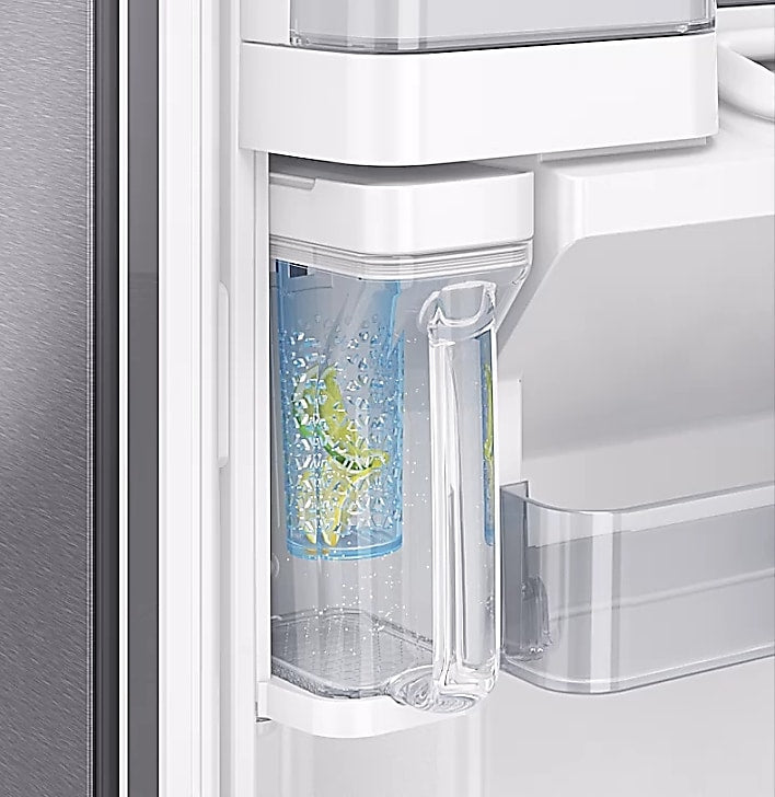 22 cu. ft. Food Showcase Counter Depth 4-Door French Door Refrigerator in Stainless Steel (RF22R7351SR)