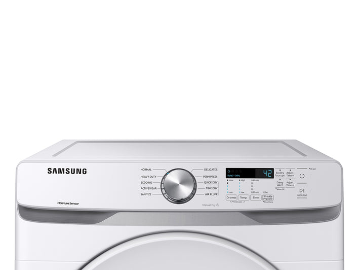 SAMSUNG 7.5 Cubic Foot Front Load Electric Dryer White (DVE45B6300W)