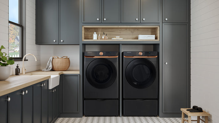 SAMSUNG 7.5 Cu. Ft. FL E Dry Black (DVE50BG8300VA3)