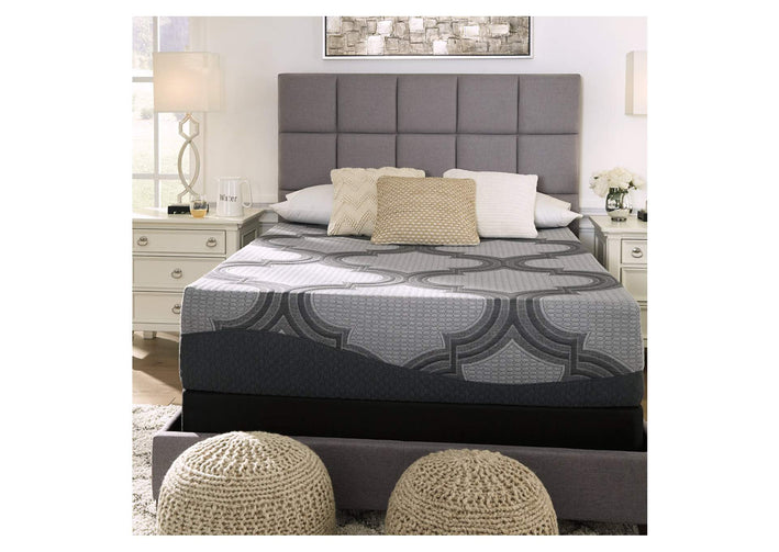 12 Inch Ashley Hybrid Mattress with Foundation