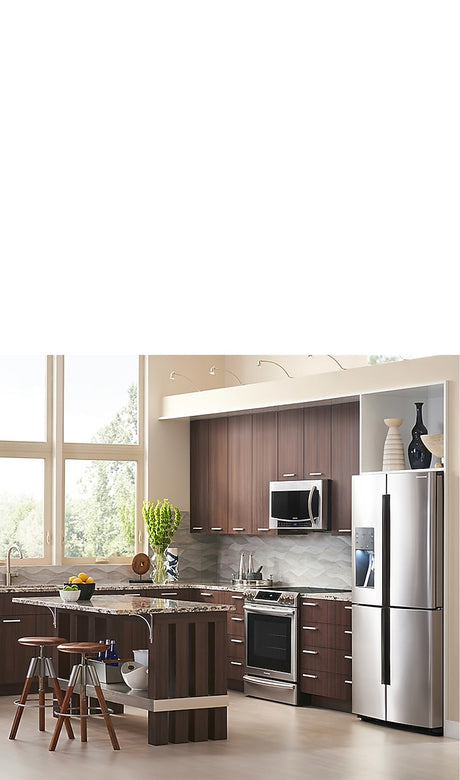 22 cu. ft. Food Showcase Counter Depth 4-Door French Door Refrigerator in Stainless Steel (RF22R7351SR)