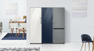 12.0 cu. Ft. Bespoke Bottom Freezer Refrigerator with Flexible Design in Navy Glass (RB12A300641)