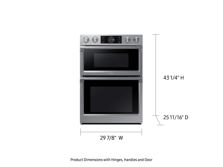 30" Smart Microwave Combination Wall Oven with Flex Duo™ in Stainless Steel (NQ70M7770DS)