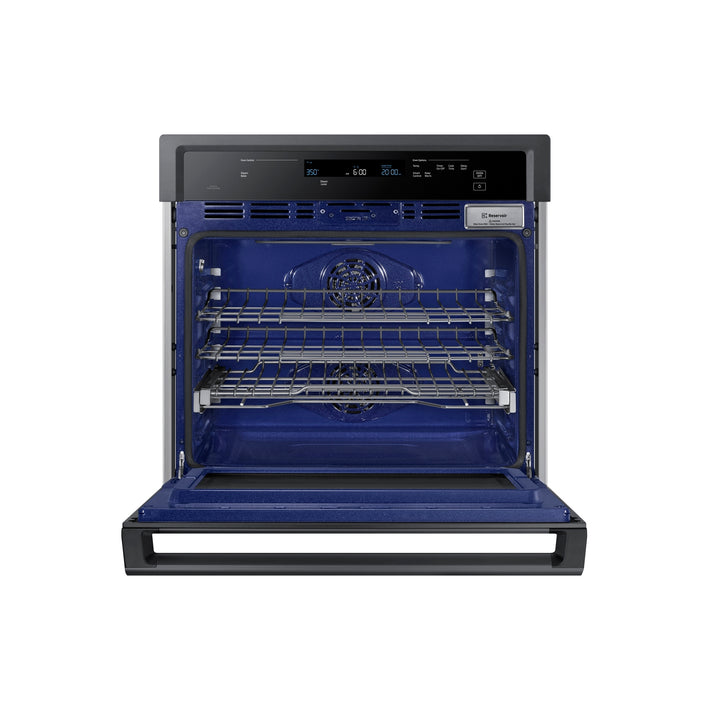30" Smart Single Electric Wall Oven with Steam Cook in Black Stainless Steel (NV51K6650SG)