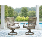 Rainier Ranch Swivel Chair w/Cushion (2/CN) ( P701-602A)