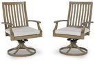 Rainier Ranch Swivel Chair w/Cushion (2/CN) ( P701-602A)