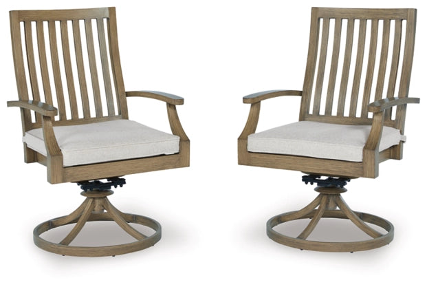 Rainier Ranch Swivel Chair w/Cushion (2/CN) ( P701-602A)