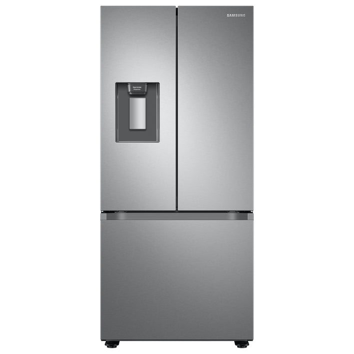 22 cu. ft. Smart 3-Door French Door Refrigerator with External Water Dispenser in Fingerprint Resistant Stainless Steel (RF22A4221SR)
