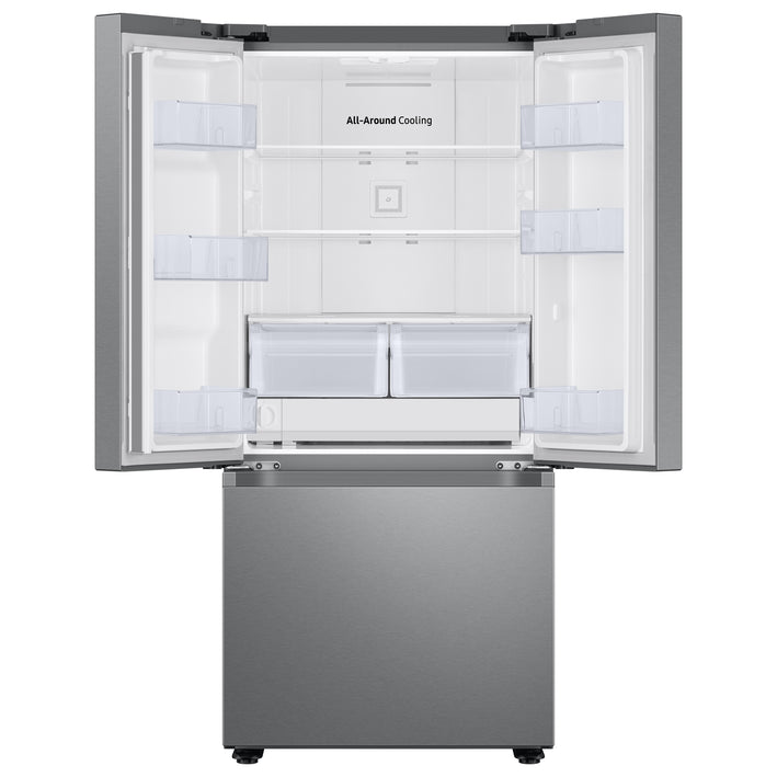 22 cu. ft. Smart 3-Door French Door Refrigerator with External Water Dispenser in Fingerprint Resistant Stainless Steel (RF22A4221SR)