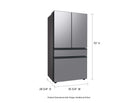 Bespoke 4-Door French Door Refrigerator (23 cu. ft.) with Beverage Center™ in Stainless Steel (RF23BB8600QLAA)
