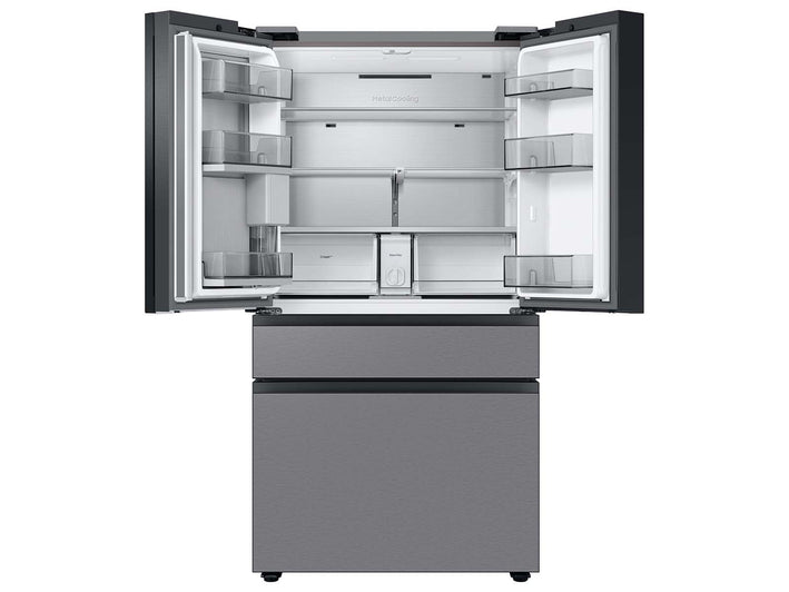 Bespoke 4-Door French Door Refrigerator (23 cu. ft.) with Beverage Center™ in Stainless Steel (RF23BB8600QLAA)