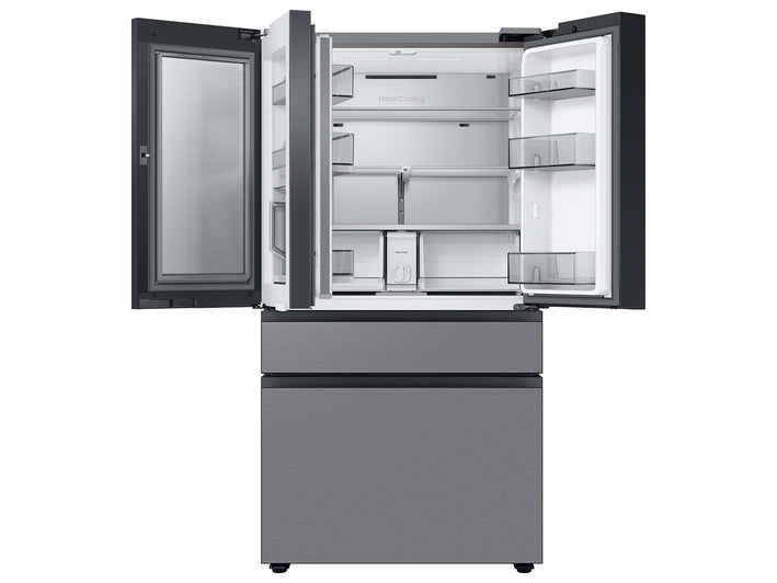 Bespoke 4-Door French Door Refrigerator (23 cu. ft.) with Beverage Center™ in Stainless Steel (RF23BB8600QLAA)