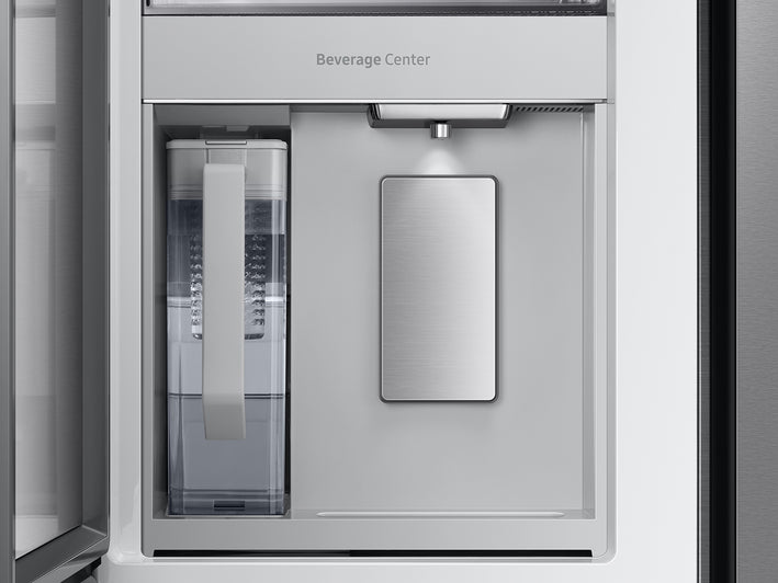 Bespoke 4-Door French Door Refrigerator (23 cu. ft.) with Beverage Center™ in Stainless Steel (RF23BB8600QLAA)
