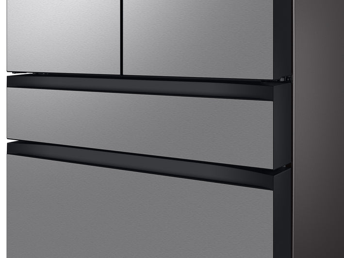 Bespoke 4-Door French Door Refrigerator (23 cu. ft.) with Beverage Center™ in Stainless Steel (RF23BB8600QLAA)