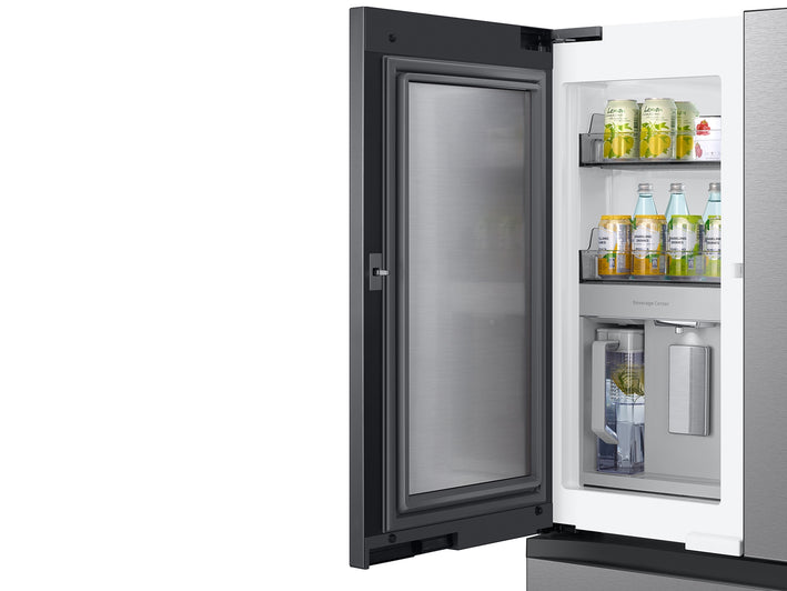 Bespoke 4-Door French Door Refrigerator (23 cu. ft.) with Beverage Center™ in Stainless Steel (RF23BB8600QLAA)