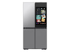 Bespoke 23 cu. ft. Counter Depth 4-Door Flex™ Refrigerator with AI Family Hub™+ & AI Vision Inside™ in Stainless Steel (RF23DB9900QDAA)