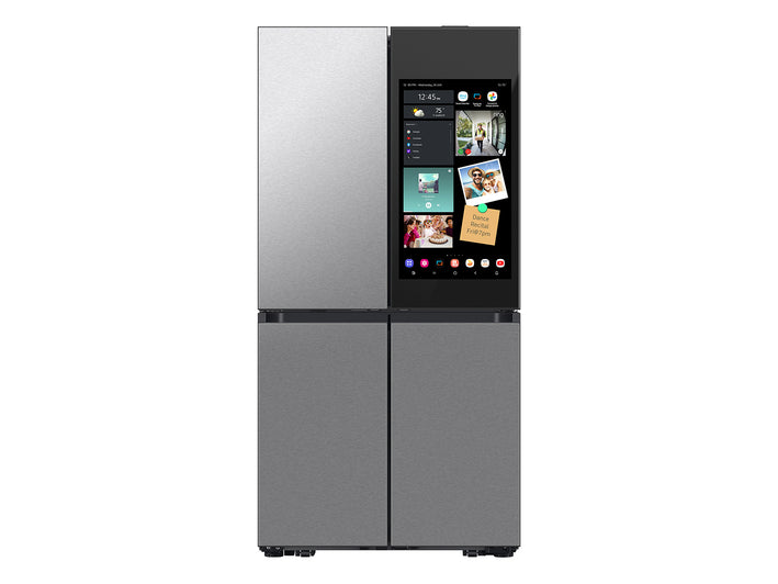 Bespoke 23 cu. ft. Counter Depth 4-Door Flex™ Refrigerator with AI Family Hub™+ & AI Vision Inside™ in Stainless Steel (RF23DB9900QDAA)