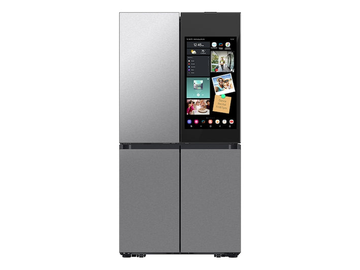 Bespoke 23 cu. ft. Counter Depth 4-Door Flex™ Refrigerator with AI Family Hub™+ & AI Vision Inside™ in Stainless Steel (RF23DB9900QDAA)
