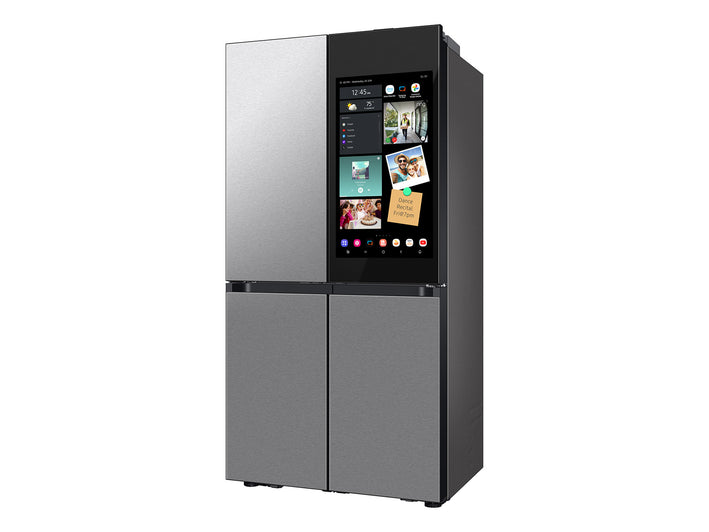 Bespoke 23 cu. ft. Counter Depth 4-Door Flex™ Refrigerator with AI Family Hub™+ & AI Vision Inside™ in Stainless Steel (RF23DB9900QDAA)