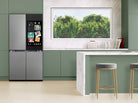 Bespoke 23 cu. ft. Counter Depth 4-Door Flex™ Refrigerator with AI Family Hub™+ & AI Vision Inside™ in Stainless Steel (RF23DB9900QDAA)