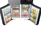Bespoke 23 cu. ft. Counter Depth 4-Door Flex™ Refrigerator with AI Family Hub™+ & AI Vision Inside™ in Stainless Steel (RF23DB9900QDAA)
