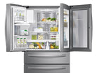 22 cu. ft. Food Showcase Counter Depth 4-Door French Door Refrigerator in Stainless Steel (RF22R7351SR)