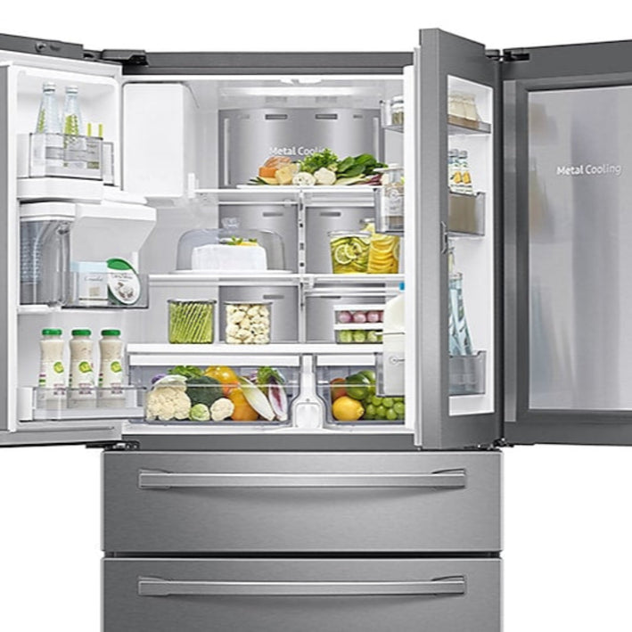 28 cu. ft. Food Showcase 4-Door French Door Refrigerator in Stainless Steel (RF28R7351SR)