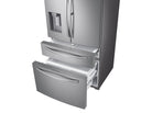 22 cu. ft. Food Showcase Counter Depth 4-Door French Door Refrigerator in Stainless Steel (RF22R7351SR)