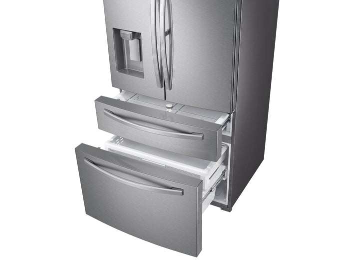 22 cu. ft. Food Showcase Counter Depth 4-Door French Door Refrigerator in Stainless Steel (RF22R7351SR)