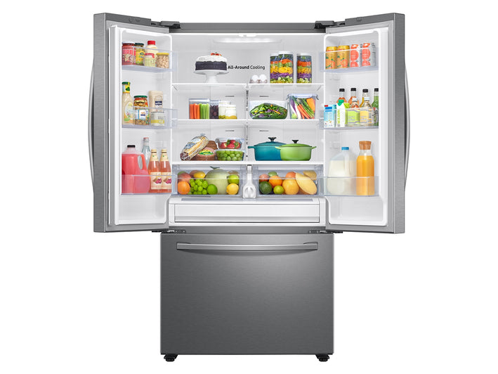 28 cu. ft. Large Capacity 3-Door French Door Refrigerator in Stainless Steel (RF28T5001SR)