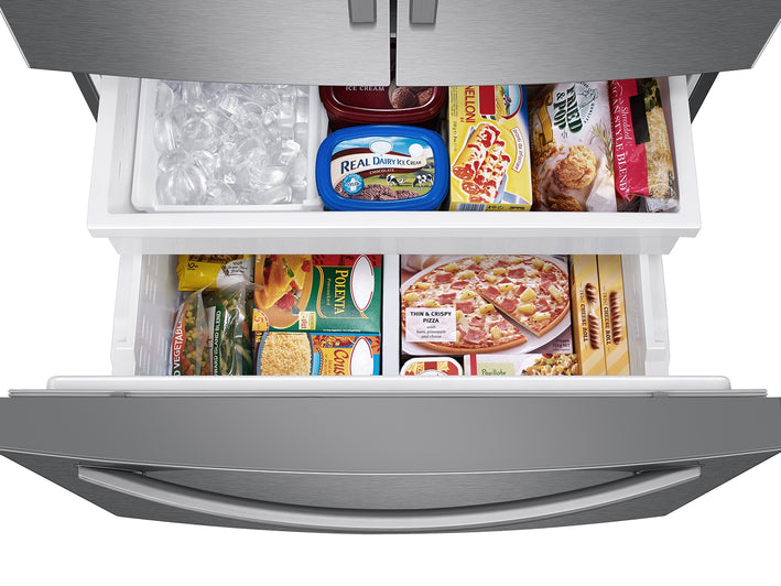 28 cu. ft. Large Capacity 3-Door French Door Refrigerator in Stainless Steel (RF28T5001SR)