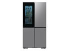 Bespoke 23 cu. ft. Counter Depth 4-Door Flex™ Refrigerator with AI Family Hub™+ & AI Vision Inside™ in Stainless Steel (RF23DB9900QDAA)