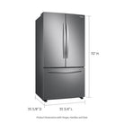 28 cu. ft. Large Capacity 3-Door French Door Refrigerator in Stainless Steel (RF28T5001SR)