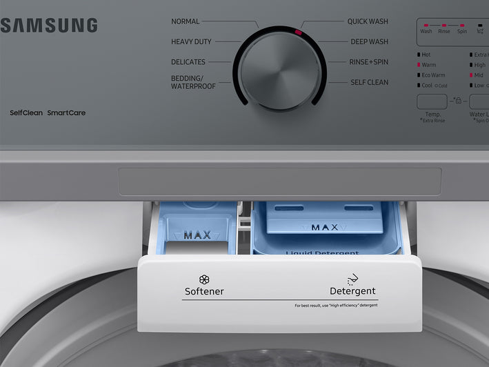 SAMSUNG 4.4 Cubic Foot Top Load Washer White(WA44A3205AW)