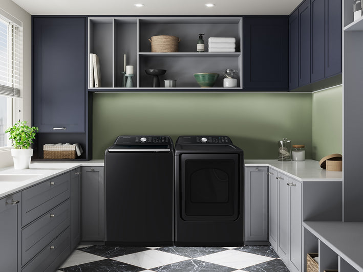7.4 cu. ft. Smart Gas Dryer with Sensor Dry in Brushed Black (DVG47CG3500VA3)